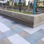 Taipei-piazza-pubblica-pavimentazione-pietra-sinterizzata-colosseo-porphyrbraun-svedese-duomo-blustone-grey-2-cm-spessore